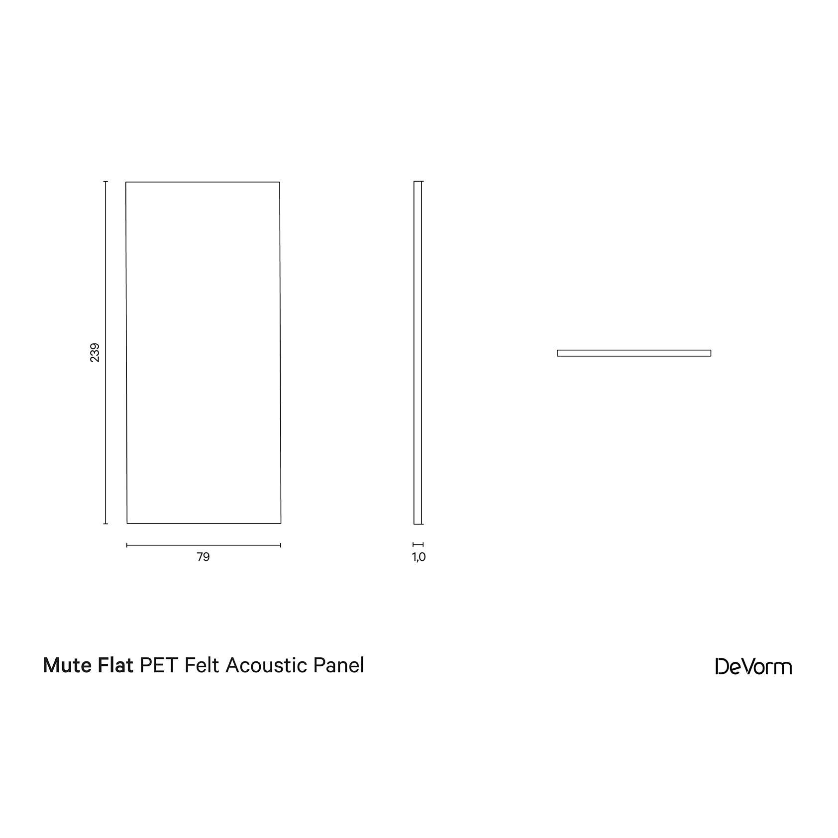 Mute_Flat_PET_Felt_Acoustic_Panel_DeVorm
