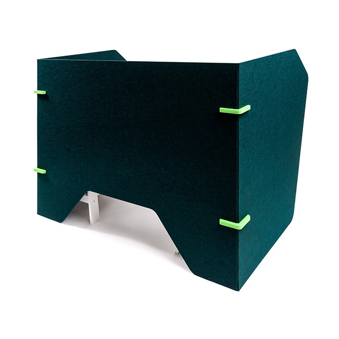 deskify-cabin-dark-green-from-pet-felt-sheets-9mm19